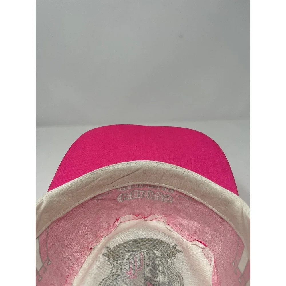 Vintage Circus Hotel Casino Hat‎ Snapback Painters Ball Cap Pink 90s Las Vegas